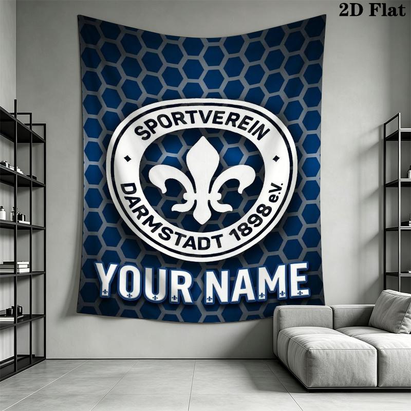Custom Name VfB Stuttgart Wall Tapestry Aesthetic Wall Hanging Printed Fabric Blanket Decorative Tapestries for Bedroom Living Room Home Decor