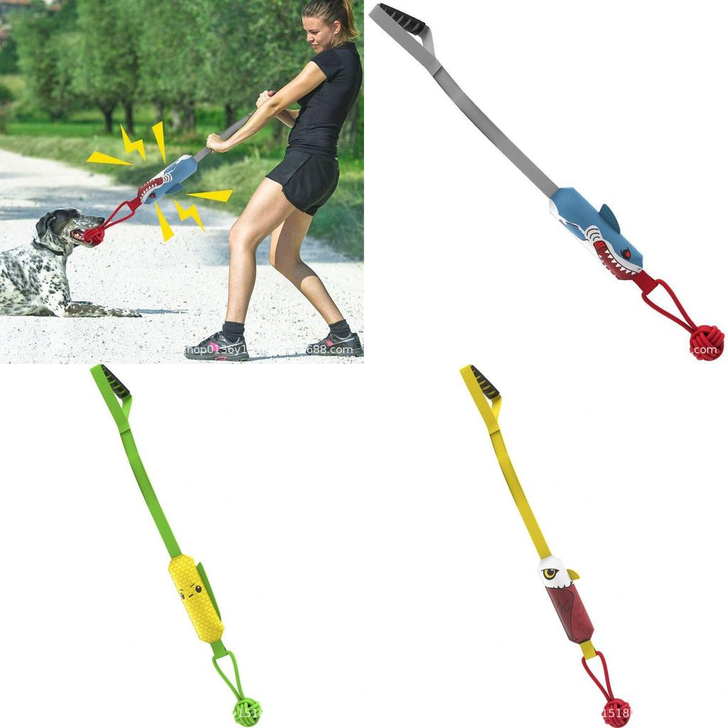 Pet Dog Sound Tug Of War Toy With Cotton Rope For Interactive Play And Teething
