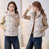 Cangzhou Autumn and Winter New Hooded Outer Wear Down Cotton Vest Large Size Warm Vest Cotton Vest Thickened Cotton Vest Women