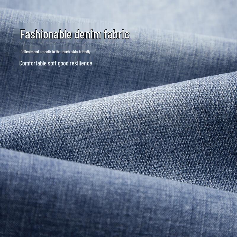 HLA Men's Straight-Leg Embroidered Five-Pocket Denim Jeans