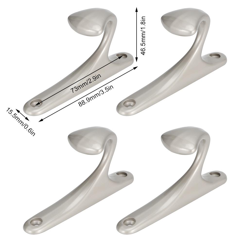4pcs Multipurpose Coat Hooks Space Saving Wall Mounted Hooks Convenient Storage Hooks Living Room