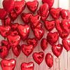100/5PCS Red Heart Love Balloons Inflatable Aluminum Foil Balloon for Birthday Party Ornament Valentine's Day Wedding Party Gift