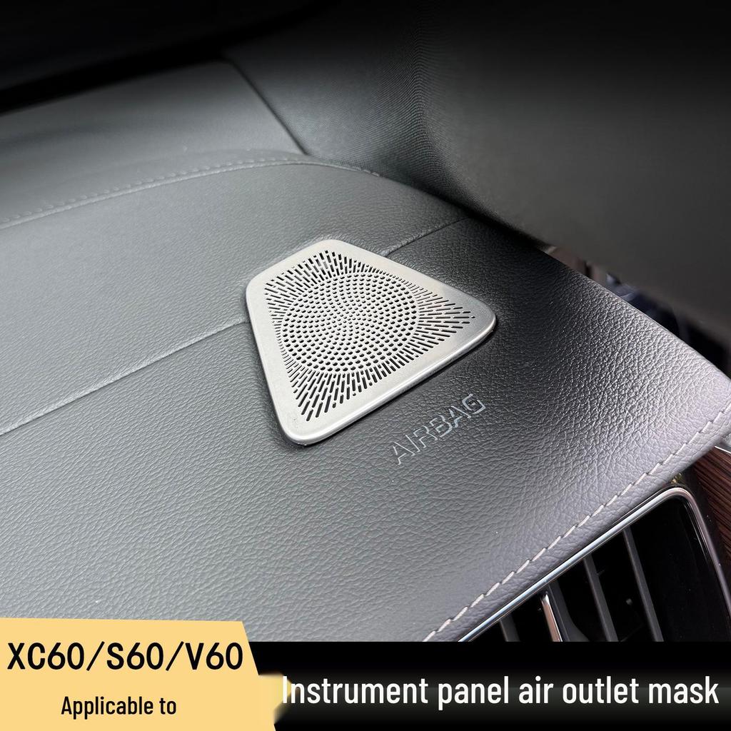 Compatible XC60/S60/V60 Air Vent Mask Decorative Stickers for Center Console Dashboard.