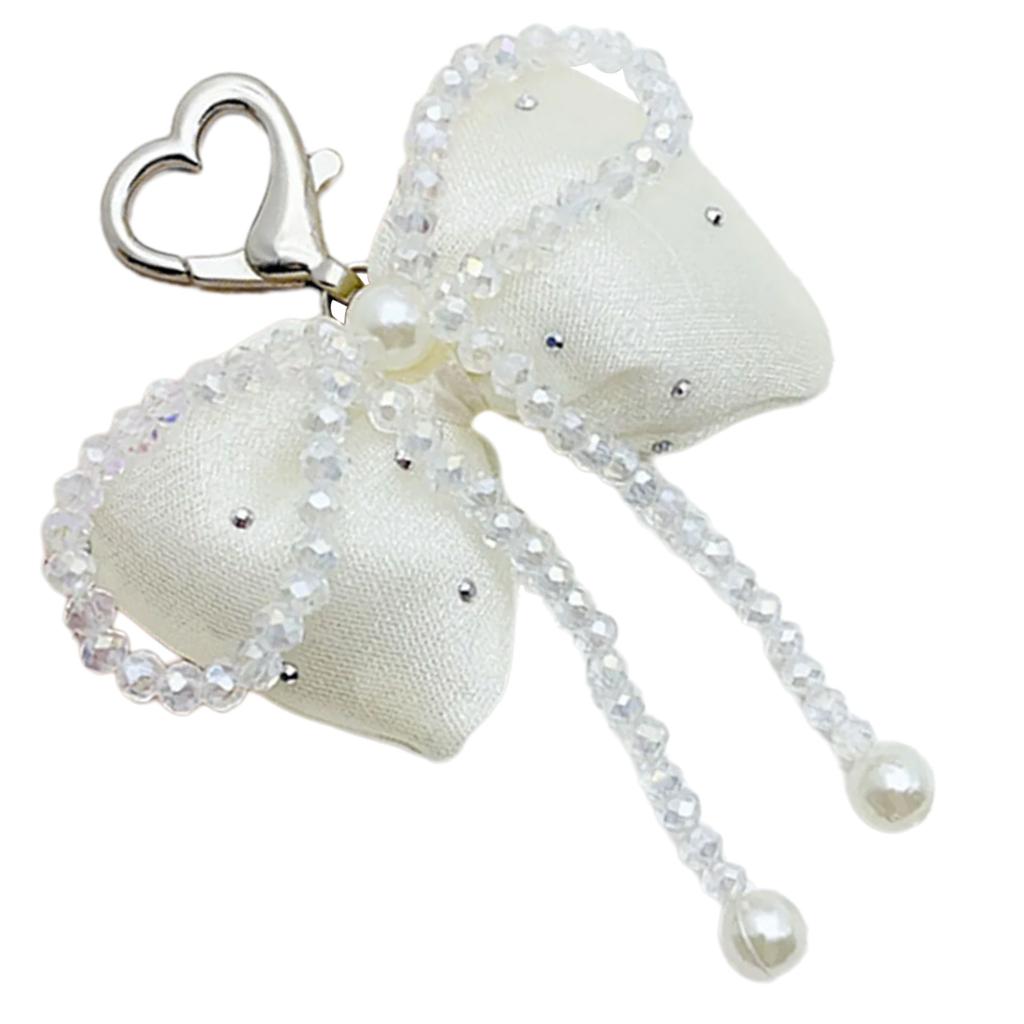 Křišťálové korálky Řetízek na mobilní telefon Barevný přívěsek s mašlí Přívěsek na klíče Vícebarevná dekorace školní taška ve tvaru motýla