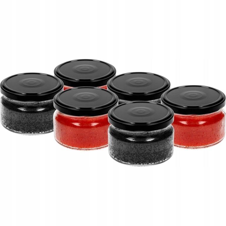 Jam Jars with Lids, 6 Pcs, 200 Ml
