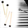 2 Pieces Percussion Drumsticks, Rubber Head Professional Steel Drum Mallets, Wood Handle for Performance, Glockenspiel