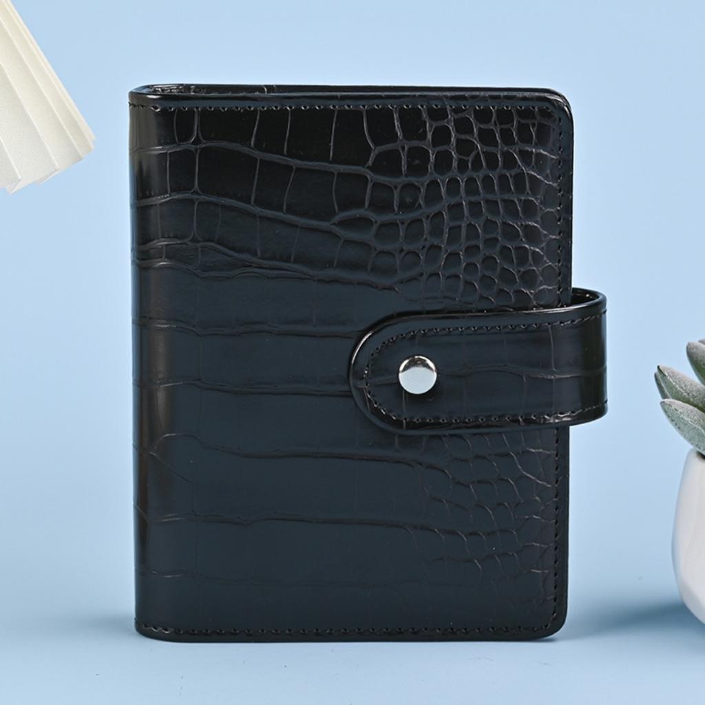 A7 Crocodile Color 6 Ring Binder PU Clip-on Notebook Leather Loose Leaf Notebook Cover Notebooks Journal Stationery