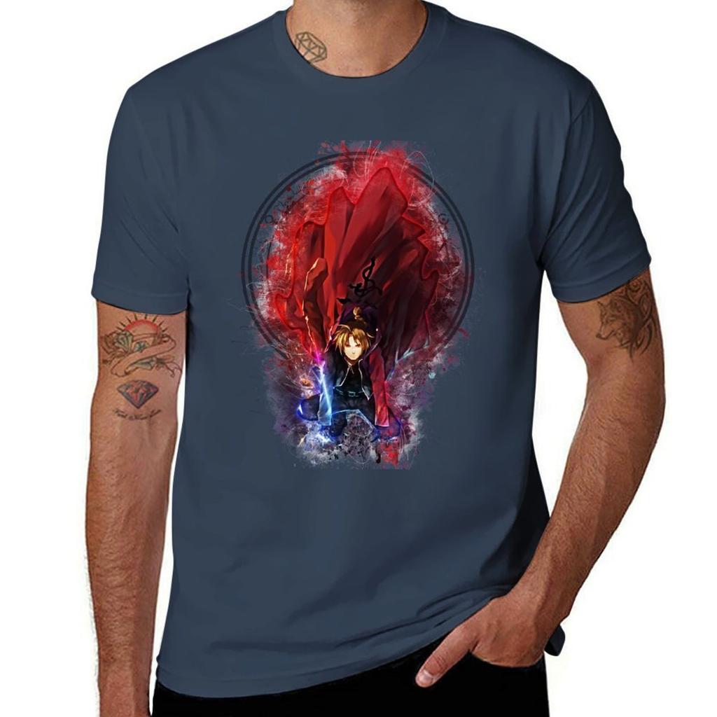 Full Metal Alchemist Tshirt Casual Basic Short Sleeve Tshirt