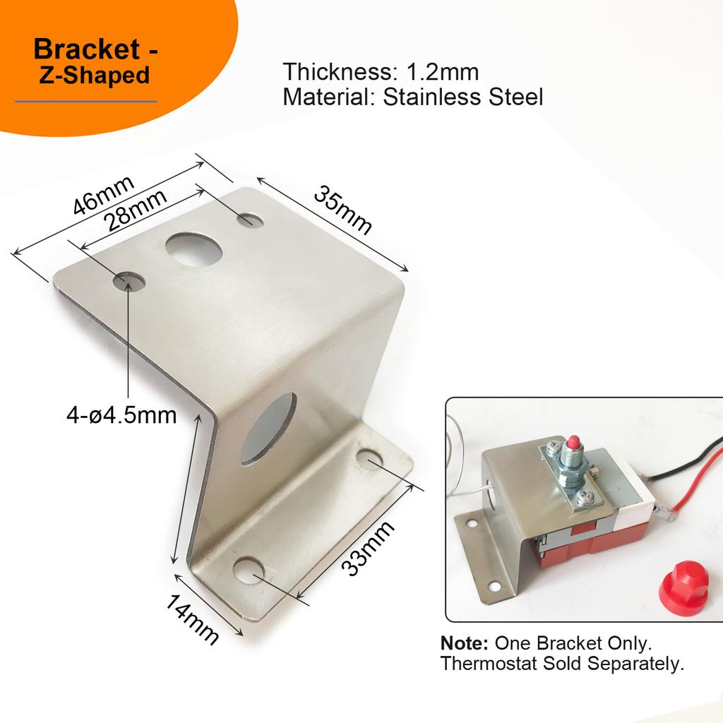 Bulb Capillary Thermostat Thermometer Temperature Safety Limiter Control Switch W/ Manual Reset TSR- For Boiler Heater Cooker