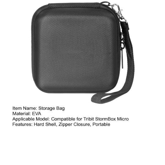 Speaker Carrying Case for Tribit StormBox Micro EVA Hard Shell Zipper Case Portable Travel Wireless Speaker Storage Bag Protector Organizer
