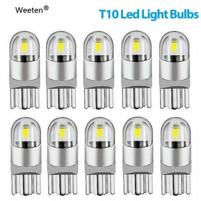 10/8Pcs LED T10 194 168 W5W Canbus Silica Bright White License Light Bulb Lamp 6000K