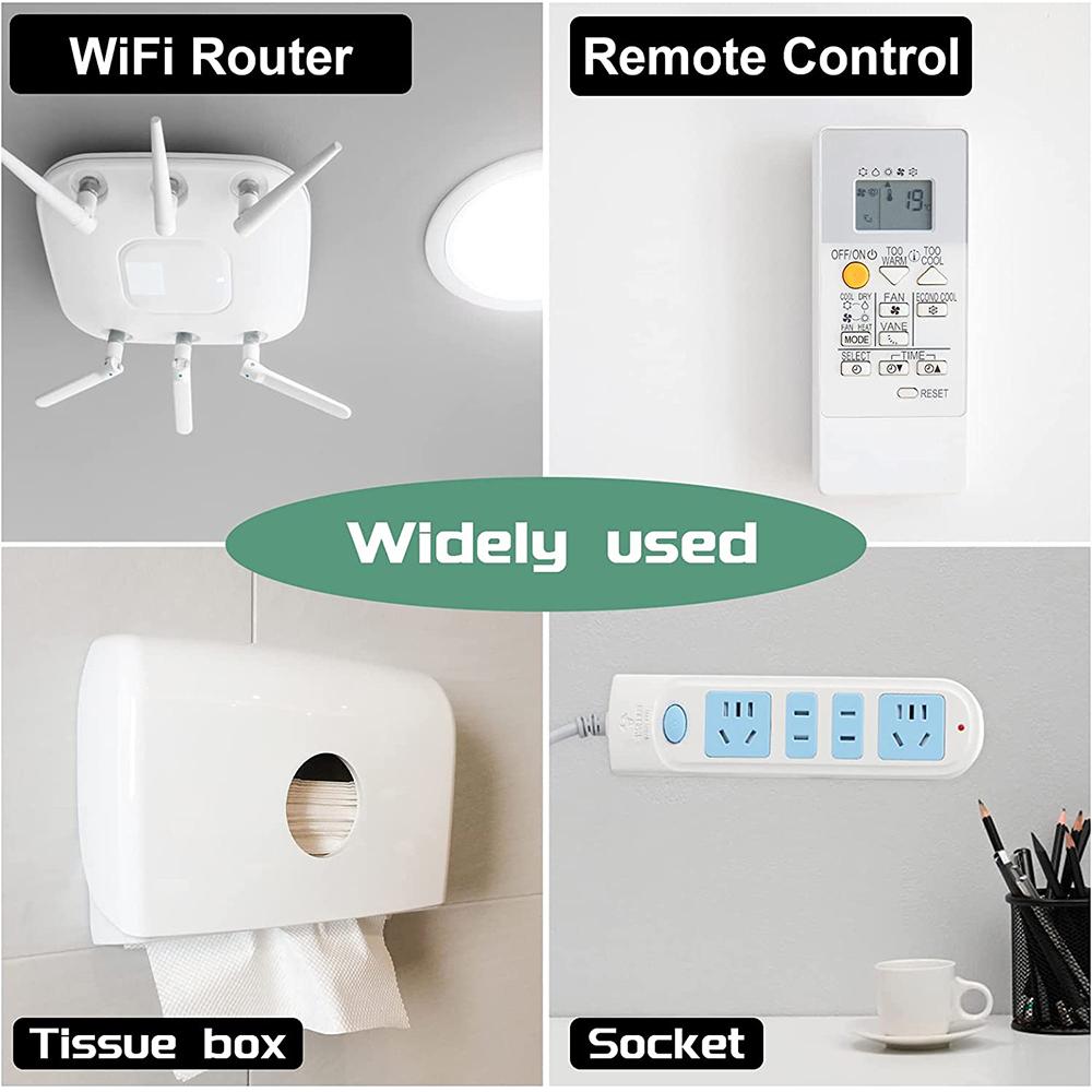 8 Pcs Self-Adhesive Power Strip Holder for Kitchen Home Office Cable Management