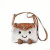 Borsa a Tracolla Peluche Carina da Donna Grande Capacità Borsa a Spalla Fumetto Moda Regalo Autunno Inverno Natale