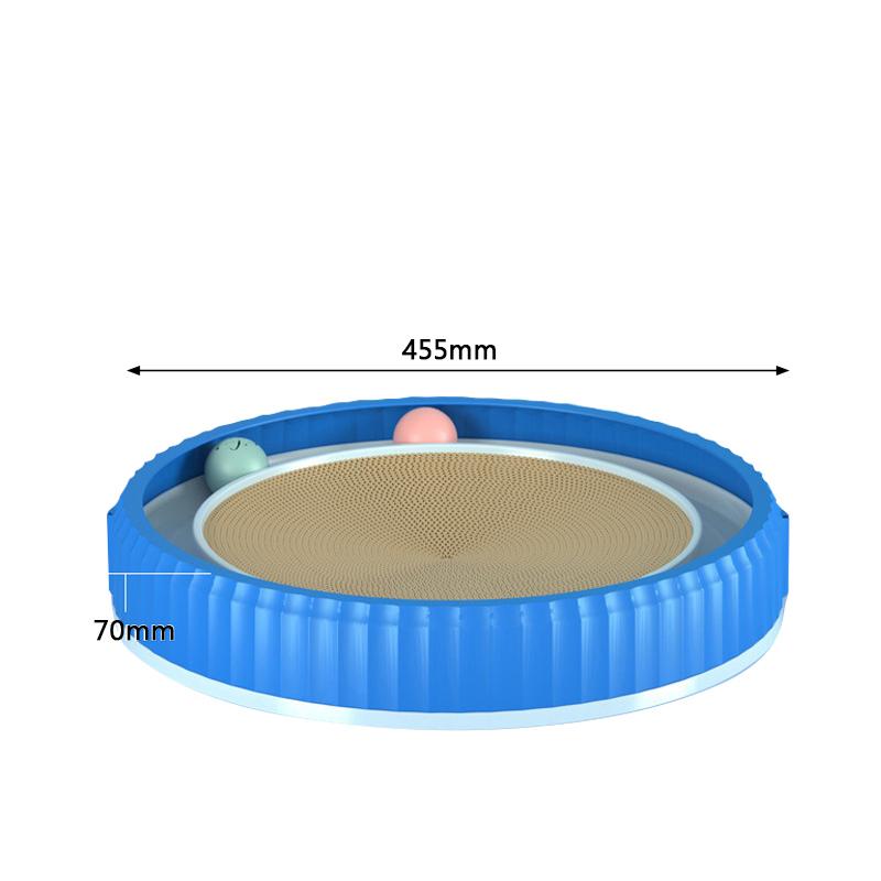 Corrugated Cat Scratcher Round Grinding Claw Toys for Cats Wear-Resistant Cat Scratching Board Kitten Toys Cat Accessories