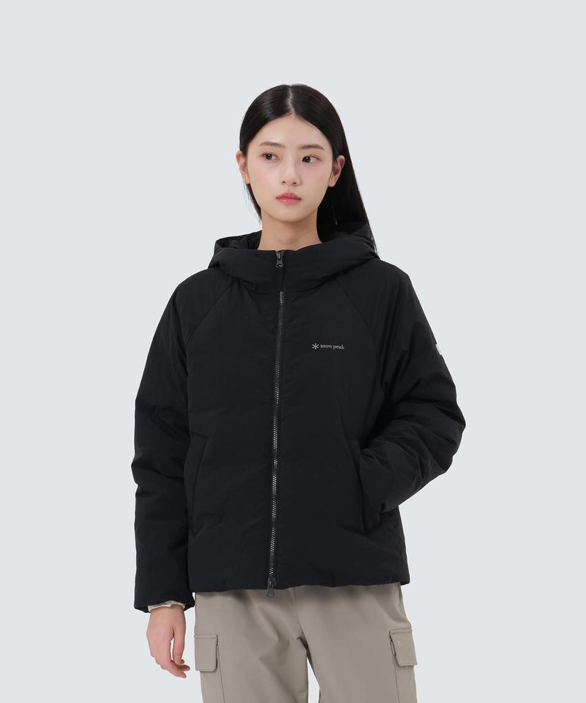 Snow Peak Land Hood LW Down Jacket Size S Wmn's GS-S25WWGDJ51, Women's Outerwear, Down-Padded, Black,