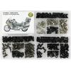 Pour BMW K1200LT 2005 2006 2007 2008 2009 2010 Kit Complet de Boulons pour Carénage Intégral Vis Écrous en Acier Clips de Carénage