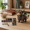 Kit Ornamento con Perline 3D Kit Mucca delle Highlands, Artigianato Fai da Te Mitico Piccolo per Adulti Animale con Perline, Progetto Artistico Adolescenti Regalo Fatto a Mano Completo per Creare