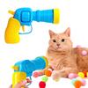 Automatic Ball Launcher for Cats & Dogs - Interactive Self-Play Toy Gun with Safe Ejection Tech
