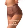 Tamanho Grande Feminino Verão Cetim Renda Sexy Borda Algodão Puro Virilha Sem Marca Cintura Alta Triângulo Calcinha