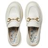 Gucci Horsebit Top Grain Cow Leather Loafers Women's White 761987 DS800 9050