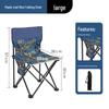 Portable Folding Camping Chair with Backrest and Table - Moisture-Proof, Thickened for Outdoor Leisure and Fishing