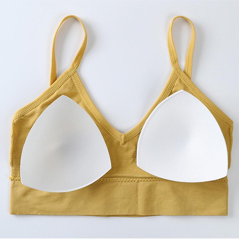 TERMEZY Frauen Sport-BH-Set Sexy rückenfreies Bralette-Set nahtlos gepolsterter BH G-String Tanga weiche Baumwoll-Dessous-Set