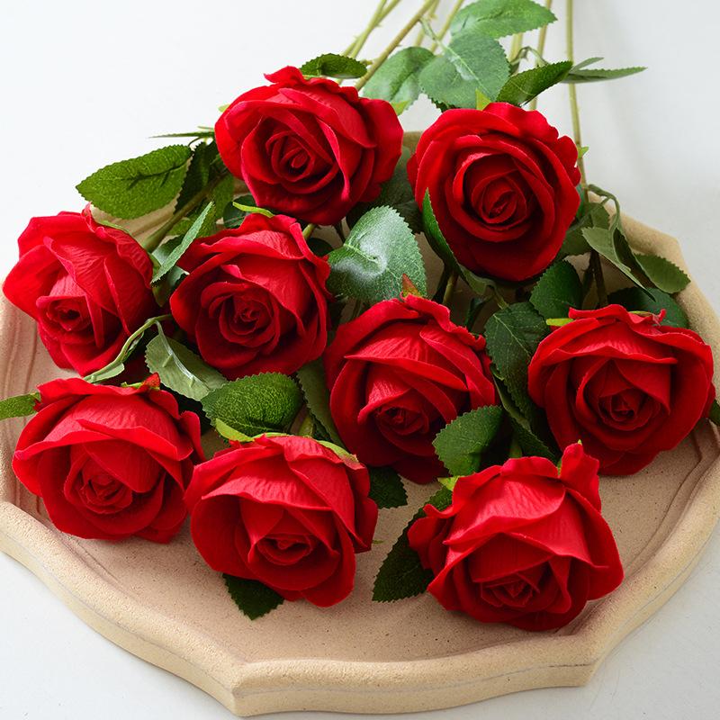 

Имитация цветочного бархата, украшение из искусственных цветов роз, свадебные принадлежности, украшения из искусственных цветов, подарки ко Дню святого Валентина.