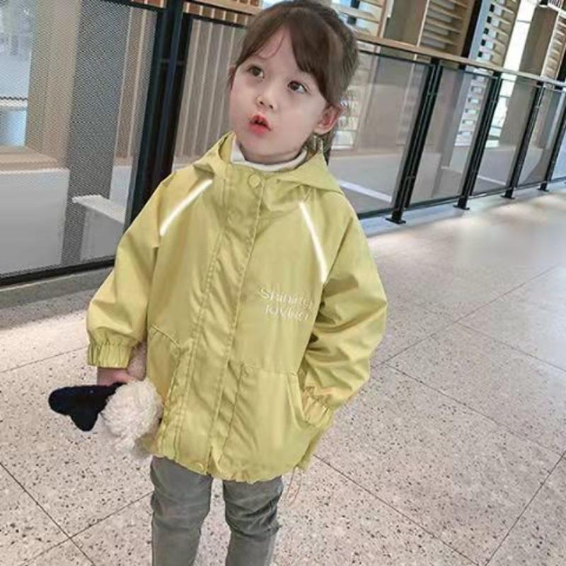 Modische Jacken für Mädchen: Verdickte Trenchcoats für Kinder für Frühling/Herbst