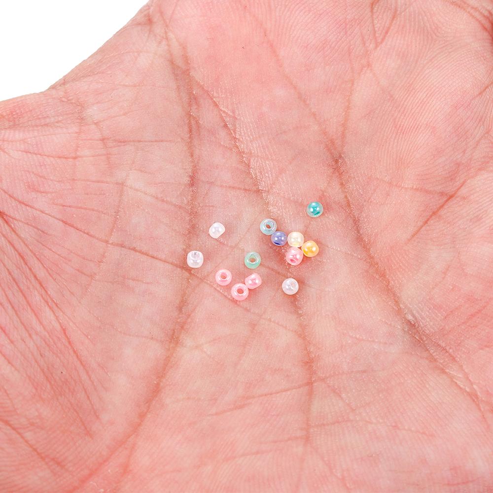1800pcs/lot 2mm Sweets Candy Cream Color Cute Czech Glass Small Seed beads For DIY Bracelet Handmade Jewelry Making Supplies