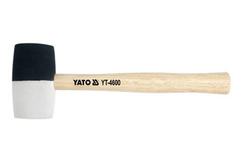 BLACK AND WHITE RUBBER HAMMER 250G - YT-4601