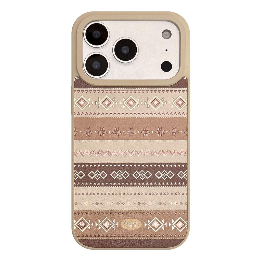 Vergoldetes Leder für Apple 17promax Handyhülle 16 für IPhone 15 Personalisierte braune Textur 13 für Huawei für Samsung