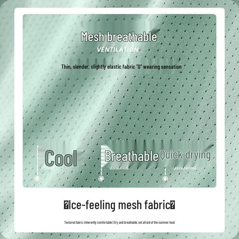 Jeanswest Men's Ice Silk Loose Fit Mesh T-Shirt