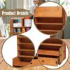 Wooden Paint Rack Wall Mount Paints Organizer Saving Space Durability Easily Install Multipurpose 6