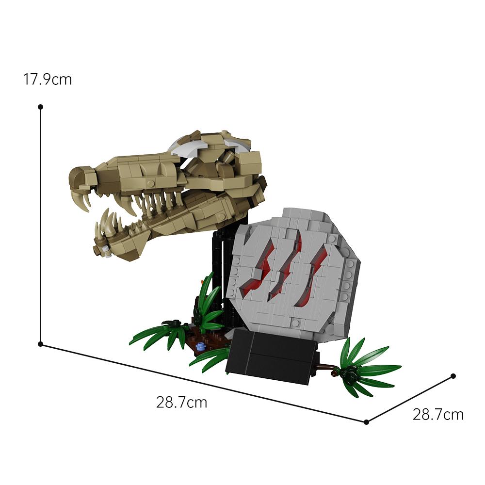 High-Quality Moc High-Quality Building High-Quality Blocks High-Quality Toy - T-Rex High-Quality Skull High-Quality Fossil High-Quality Model