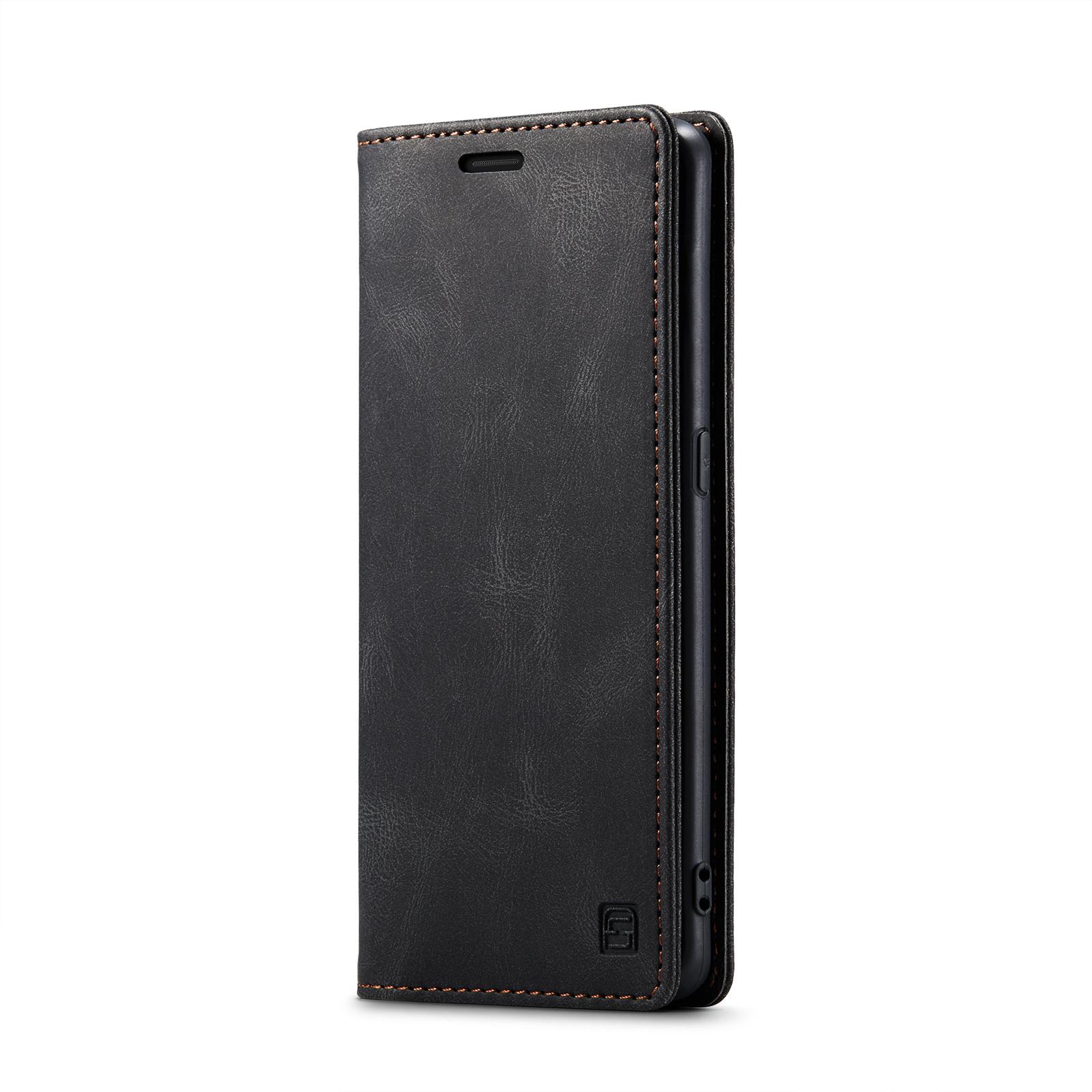 

For Oppo Find X6 Wallet Case AUTSPACE A01 Leather Stand Cover with RFID Blocking Card Holder Coffee