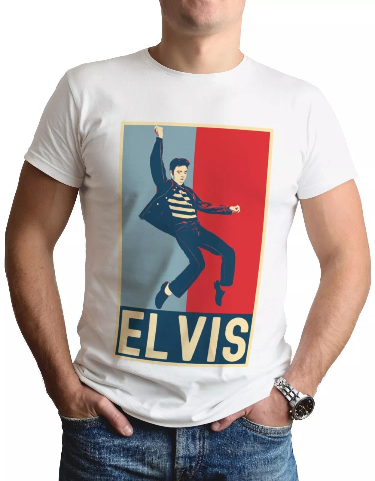

Elvis Presley T-Shirt Retro Art King Rock Music Fifties 50s 60s Top Tee Gift 3XL