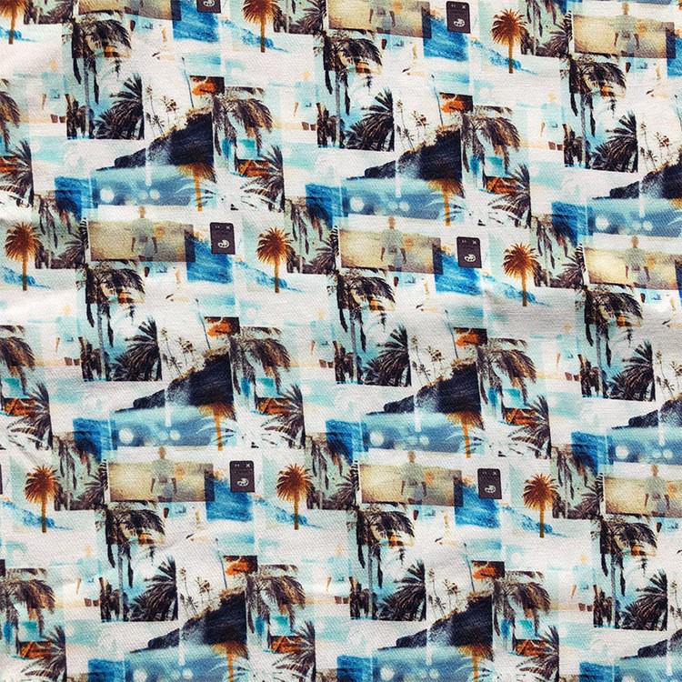 Spring/Summer Cotton Silk 3D Cool Print Dress Fabric