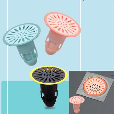 Upgraded Deodorizing Floor Drain Hair Catcher Durable Silicone Hair Stopper Shower Drain Covers Suit for Sink Bathroom Bathtub and Kitchen