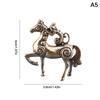 Brass Horse Figurines Chinese  Year Zodiac Horse Ornament Feng Shui Lucky Statue Home Office Desktop Decoration Crafts