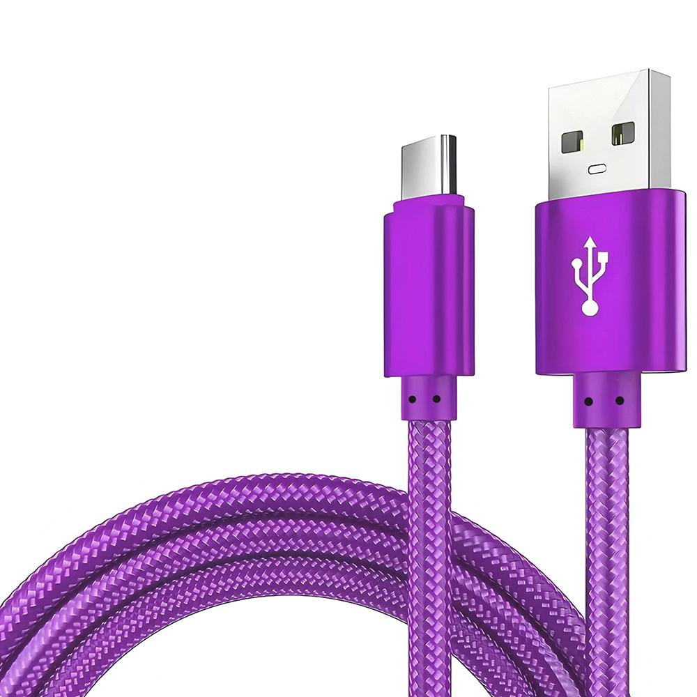 USB A To Type C Nylon Braided Data Cable Suitable For Android Samsung Type C Fast Charging Cable USB Device Mobile Phone Charge