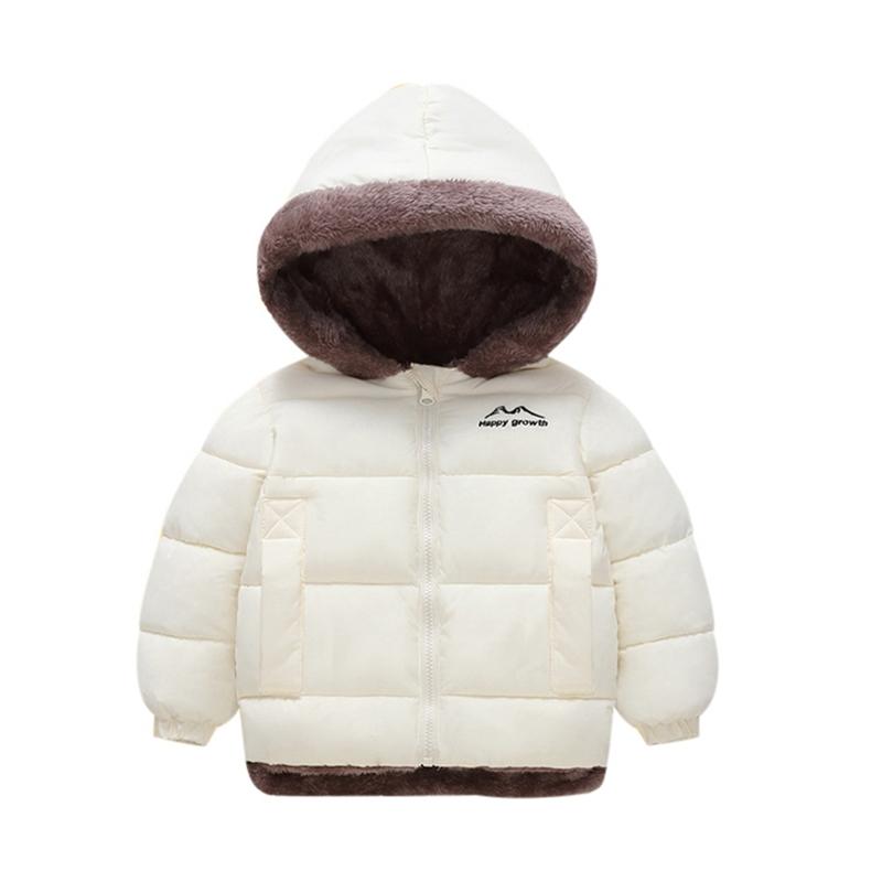 1-10 Years Kids Winter Warm Hooded Coat Zipper Jacket