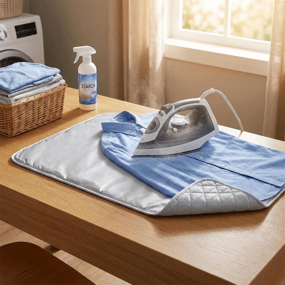 Heat Resistant Laundry Pad Foldable Ironing Blanket Washer Dryer Ironing Mat Table Top