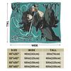 Mist Pillar Muichiro Tokito Blanket Cover Fleece Anime Lightweight Throw Blanket for Bedding Couch Bedroom Quilt