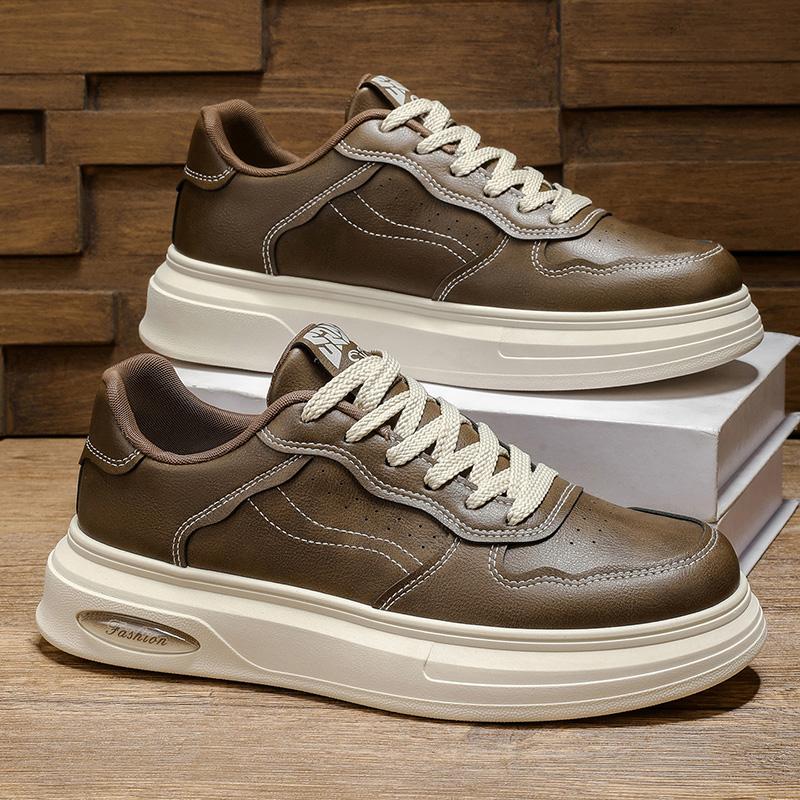 Nové Pánské Klasické Módní Nízké Tenisky na Skateboarding s Tlustou Podrážkou Pohodlné Měkké Podrážky Basketbalové Tenisky