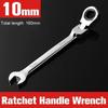 1PCS Ratchet Wrench Flexible Head Combination Torque Dual-use Car Hand Repair Tools Multitool Keys Chrome Vanadium Steel Spanner