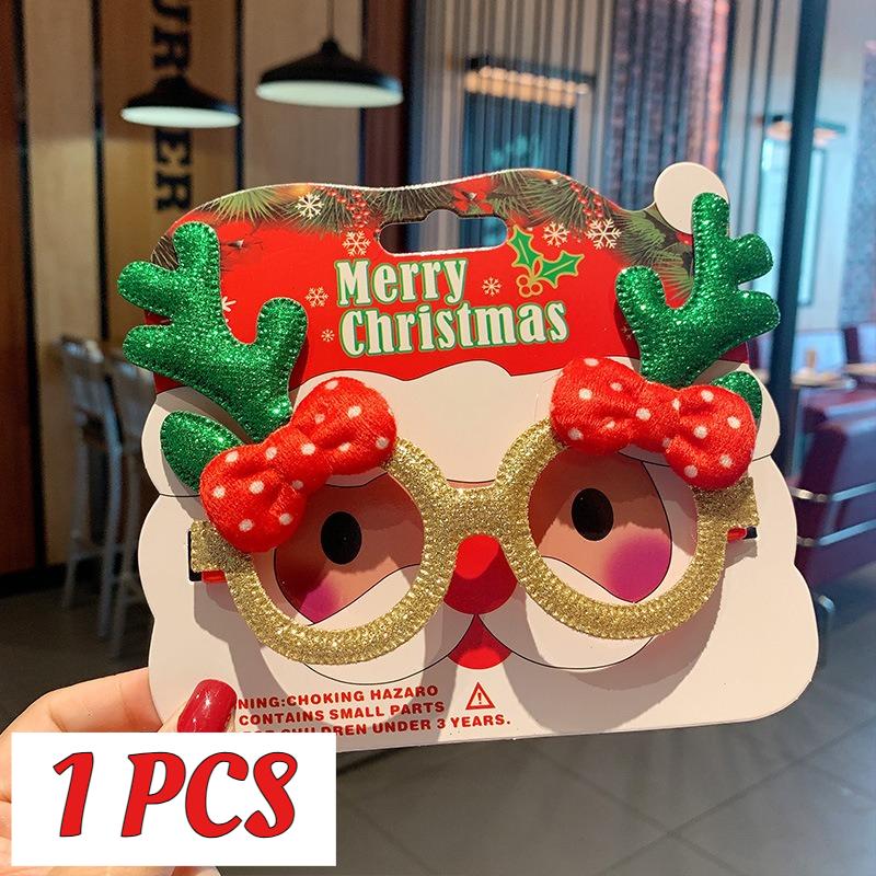 1 Stück Weihnachtsdekorationsbrille Kinder Erwachsene Niedlich Verkleiden Weihnachtsbaum Design Weihnachtsverkleidung Geschenk Brillengestelle