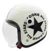 TNK Kogyo Speed Pit Pearl Kids Size 51375 CA-6 Kids' Helmet, White/Black, (54-56cm),