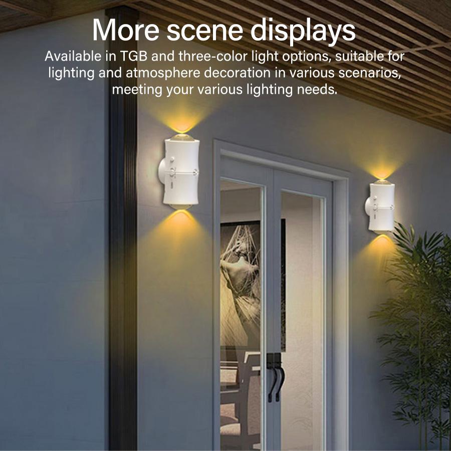 Three-color RGB Human Body Induction Wall Light Motion Sensor Magnetic Desk Lamp Atmosphere Light for Bedroom Decoration