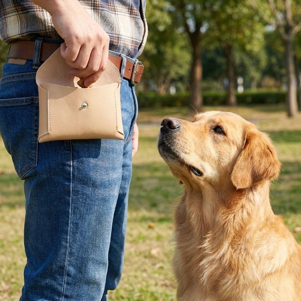 Shockproof Dog Training Snack Bag Clip on Dog Treat Holder Walking Snack Bag Outdoor Walking