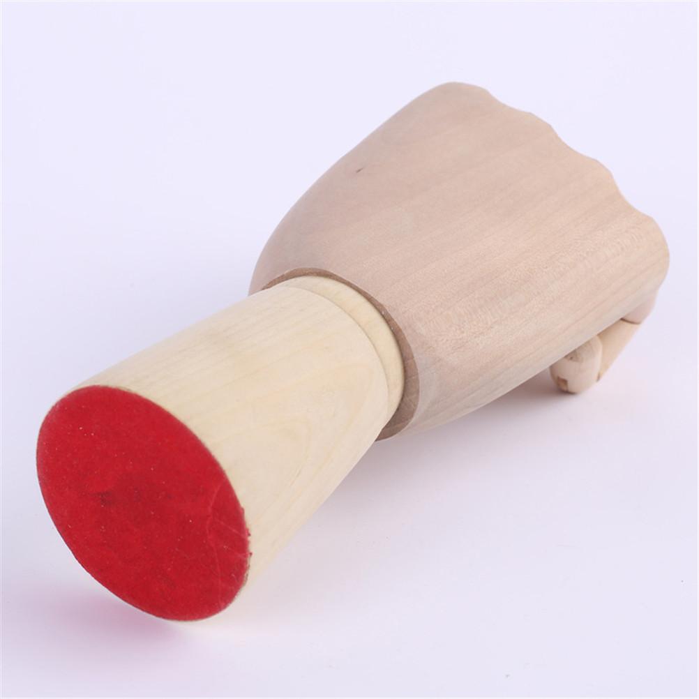 Wooden Hand Model Hand Figurines Rotatable Joint Drawing Sketch Mannequin Miniatures Office Home Desktop Room Decoration